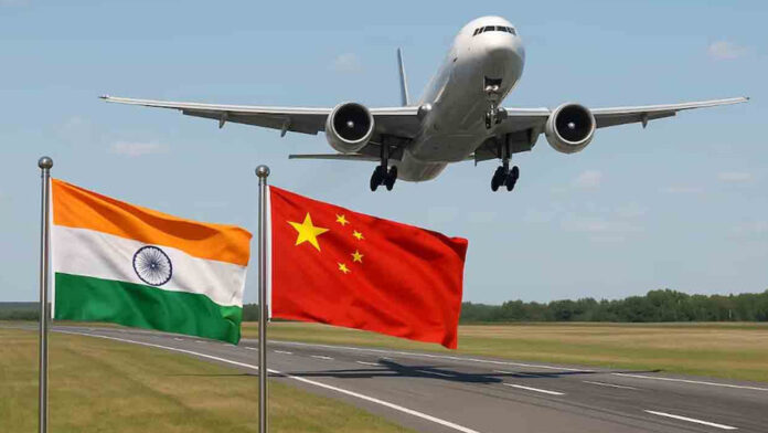 Air services between India and China resume after a gap of five years