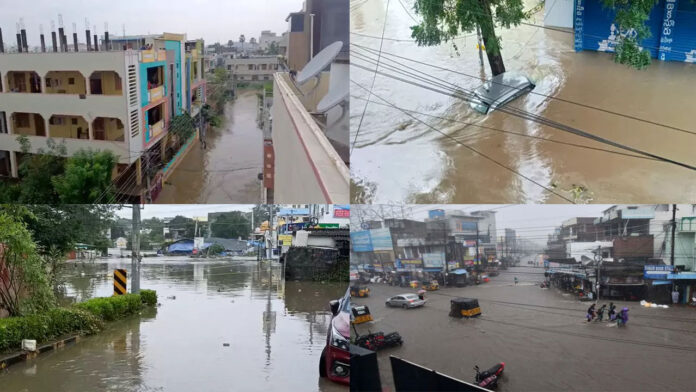 Cyclone Montha causes devastation.. Warangal city in waterlogging!