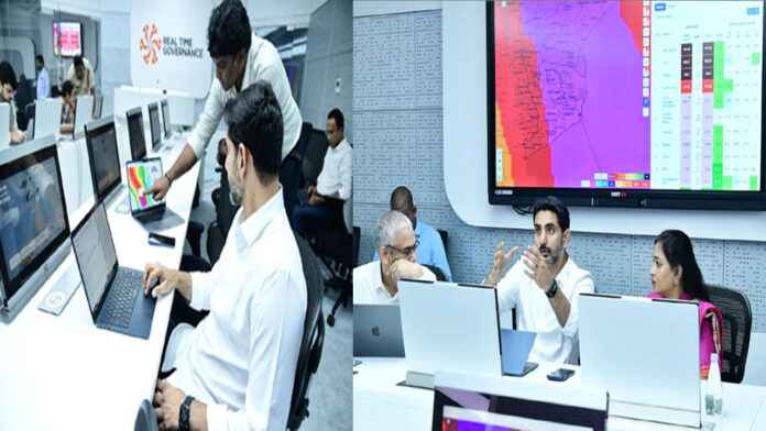 Cyclone Montha.. Minister Lokesh reviews from RTGS Cyclone Montha.. Minister Lokesh reviews from RTGS