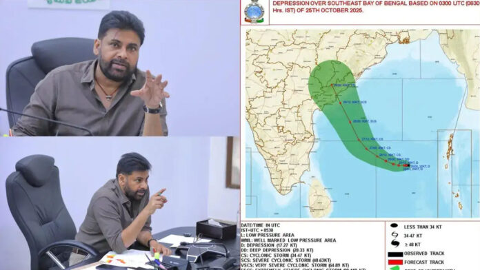 Pawan Kalyan reviews Cyclone Montha..immediate orders for restoration measures