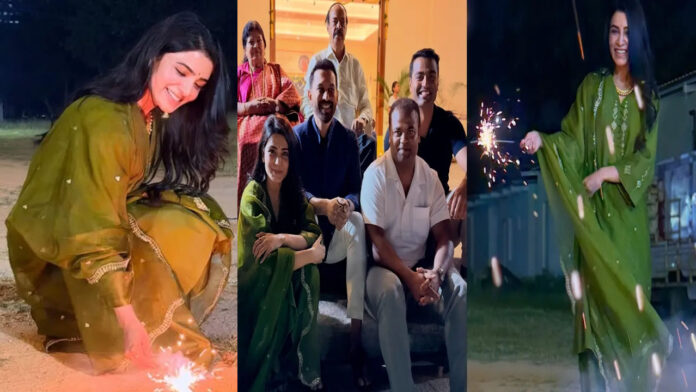 Samantha Diwali celebrations with Raj Nidimoru.. Photos going viral