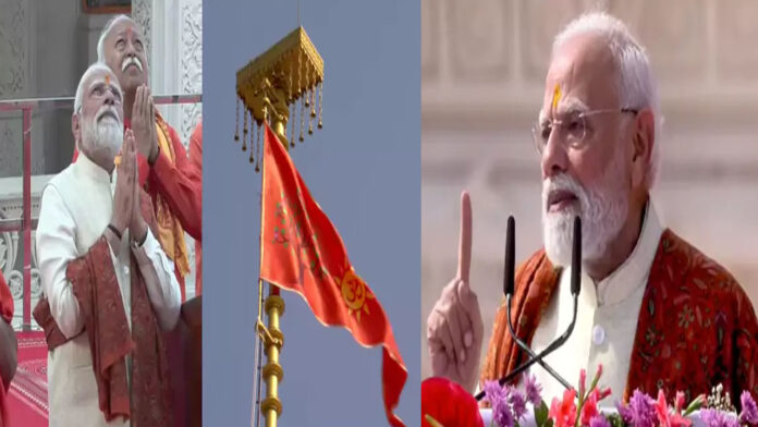 Centuries-old wounds healed with flag hoisting in Ayodhya: PM Modi