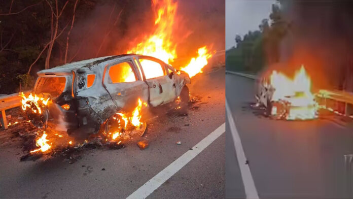 Fatal accident on ORR..driver burned alive