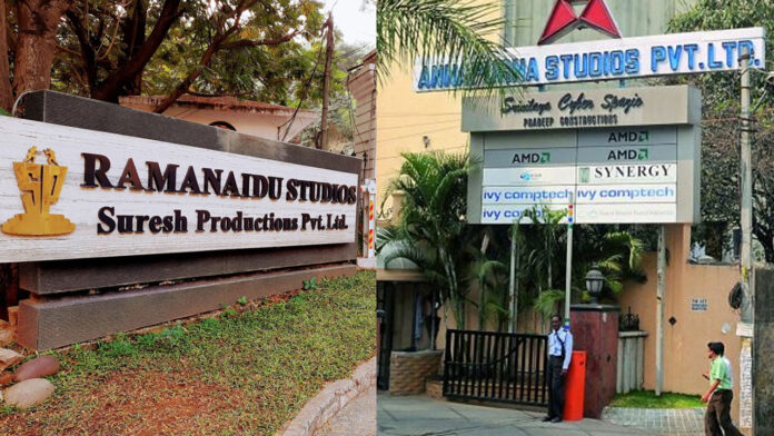 GHMC notices to Annapurna and Ramanaidu Studios