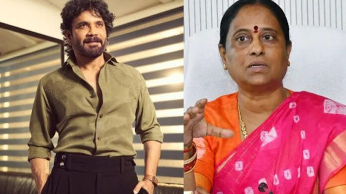 Minister Konda Surekha apologizes to Nagarjuna's family