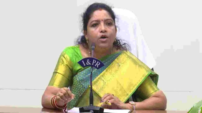 Chandrababu's 'Mustabu' program is a testament to Lokesh's determination: Minister Sandhya Rani