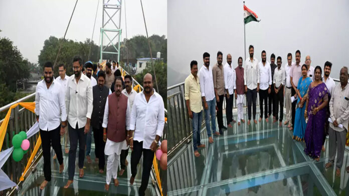 Good news for tourists.. Glass bridge inaugurated on Kailasagiri in Visakhapatnam