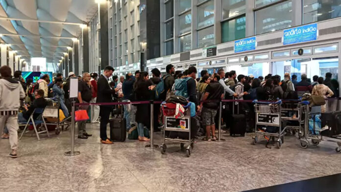 IndiGo cancels 400 more flights, passengers stranded at airport