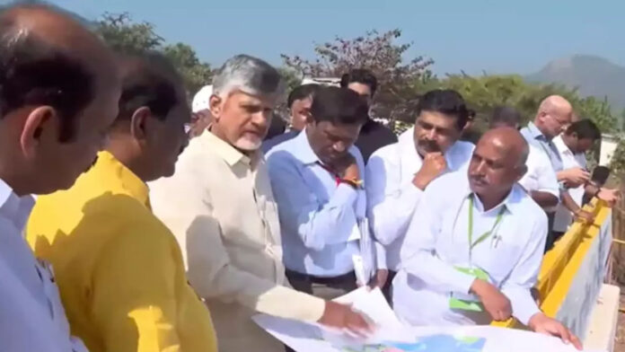 CM Chandrababu reviews at Polavaram: Orders to speed up project work